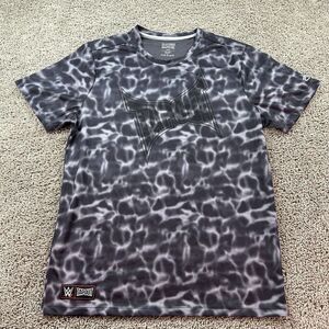 Tap Out WWE Shirt Mens Large Gray Liquid Marble Short Sleeve MMA Lightweight